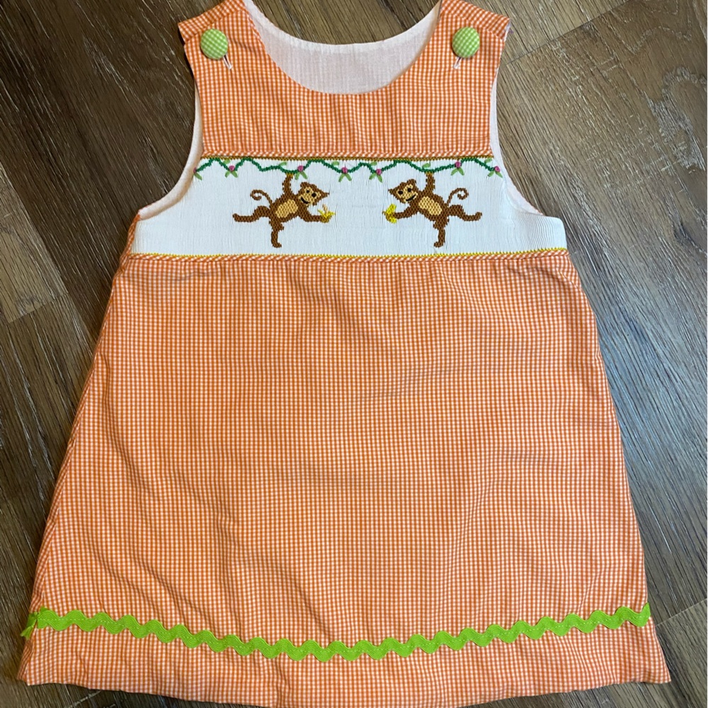 Remember Nguyen Playful Monkey Smocked Sundress
